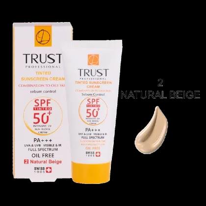 کرم ضد آفتاب رنگی و کنترل چربی بژ طبیعی (پوست مختلط تا چرب)